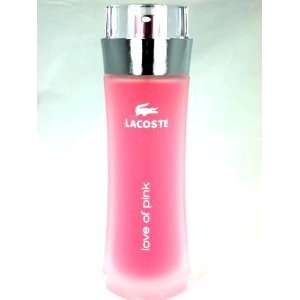 Lacoste Love of Pink 3.0 Oz ML.Edt Spray~TESTER