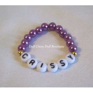  New Purple Name Doll Bracelet for Ideal BABY CRISSY Toys & Games