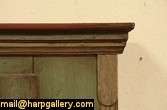 Painted 1860 Antique Country Pine Pie Cupboard  