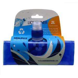  Source Outdoors Liquitainer Water Bottle (Transparent Blue 