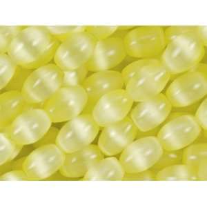  Cats Eye Oval Beads 6mm   Yellow Arts, Crafts & Sewing