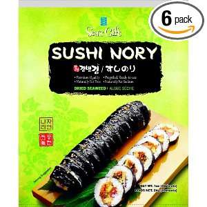 Seas Gift Sushi Nori, 1 Ounce (Pack of 6)  Grocery 