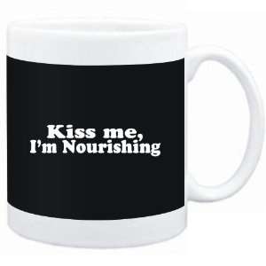  Mug Black  Kiss me, Im nourishing  Adjetives Sports 
