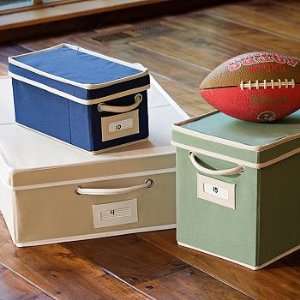 PBteen Guys Solid Canvas Bins 