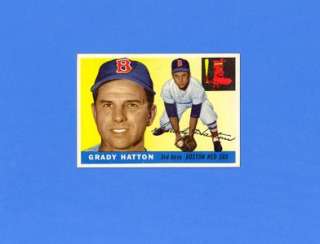 GRADY HATTON 1955 TOPPS #131   NO CREASES AWESOME  