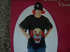 SCARY CLOWN SHIRT AND HAT costume ONE SZ FITS MOST BOYS/ ADULT