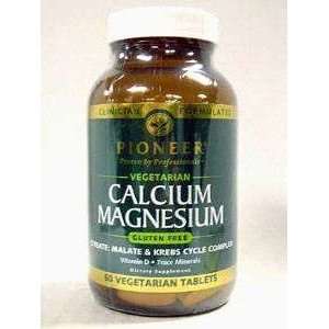  Pioneer   Calcium Magnesium Vegetarian 60 tabs Health 