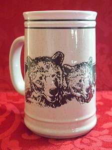 MSCO Montana Grizzly Bear Coffee Mug Cup New Speckled 5 Inches Tall 