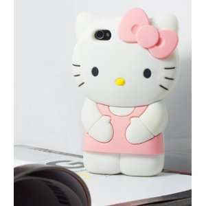 3D Hello Kitty Cute Soft Silicone Back Skin Case Cover for 