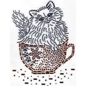   Iron On Transfer/Cat in Teacup Cute Critters/Animals 
