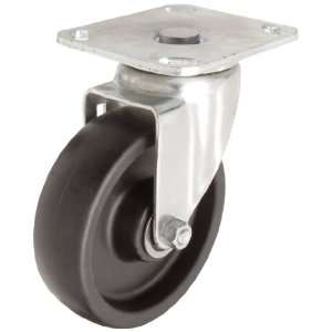 Casters 30 Series Plate Caster, Swivel, Polyolefin Wheel, Ball Bearing 