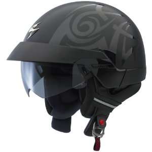 Scorpion EXO 100 Tribal Street Helmet   Black Automotive