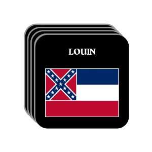  US State Flag   LOUIN, Mississippi (MS) Set of 4 Mini 