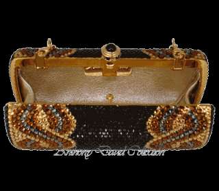 The evening bag with Swarovski crystals makes a great gift.