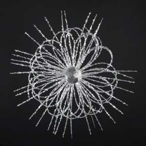 Pack of 6 Seasons of Elegance Starburst Snowflake Christmas Ornaments 