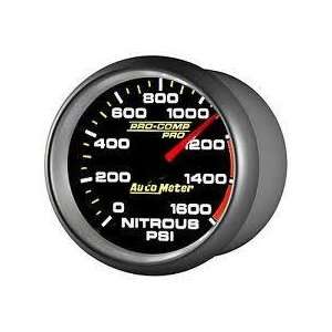  Auto Meter 8674 Pro Comp Pro 2 5/8 0 1600 PSI Nitrous 