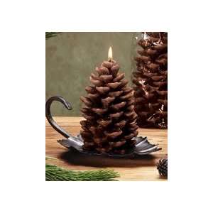  Pine Cone Rustic Candle, Small (Set of 6)
