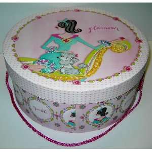   Pink Glamour Hat Box PLUS 3 Cups of Scented Potpourri 