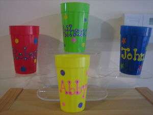 PERSONALIZED KIDS PARTY FAVOR TUMBLERS CUPS BIRTHDAY COMMUNIONS 