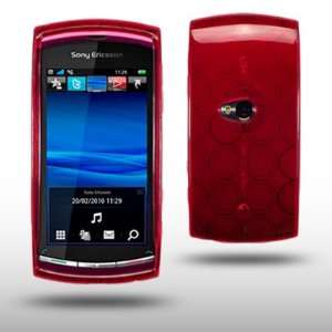  SONY ERICSSON VIVAZ RED GEL COVER CASE BY CELLAPOD CASES 