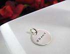   Silver Hand Stamped Letters Initials ADD ON CHARM Personalized Mom