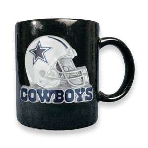  Dallas Cowboys 15oz Black Ceramic Mug Jewelry