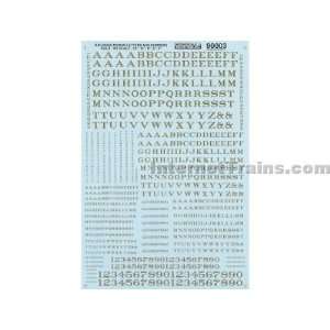  Microscale N Scale Alphabets & Numbers Decal Set 