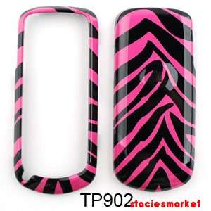 Glossy Pink Black Zebra Samsung T105G Case Cover  