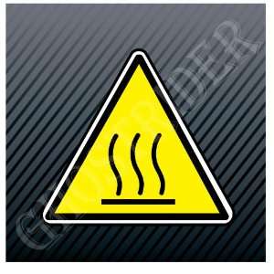  Caution Hot Surface Danger Do Not Touch Warning Sign 