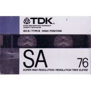    TDK SA 76 Blank Audio Cassette Tape  Players & Accessories