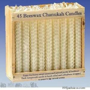   Chanukah Candles   Honeycomb Beeswax, Natural Color 