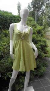 Sally Smith Sydney Lime Green short dress size 10  