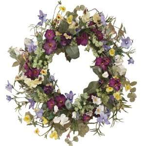  Glory & Pansy Spring Front Door Wreath WR4223 35