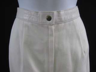  White Fringe 2pc Skirt Suit Sz 10  