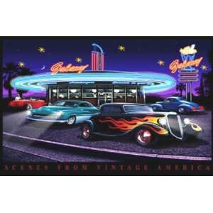  Poster Neon/LED Combo Galaxy Diner
