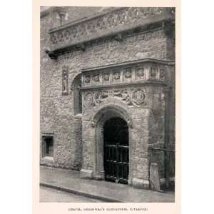  1906 Print Chapel Greenway Almshouse Church Charity Devon 