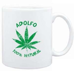Mug White  Adolfo 100% Natural  Male Names  Sports 