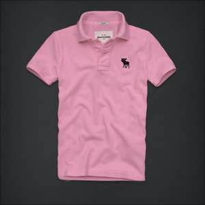 NEW ABERCROMBIE KIDS BOYS T shit POLO TOP Pink  