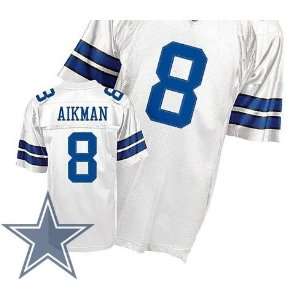 Dallas Cowboys #8 Troy Aikman White NFL Jersey Football Jerseys Size 