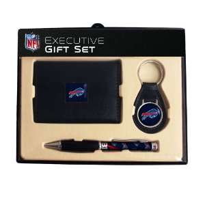 Buffalo Bills Trifold Wallet Key Fob and Pen Gift Set  