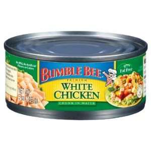 Bumble Bee Premium White Chicken Chunk in Water 5 oz (Pack of 24 