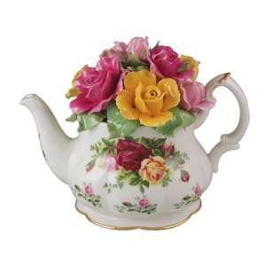  Royal Albert Old Country Roses Musical Tea Pot Kitchen 