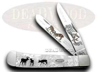 CASE XX White Pearl The Rut Trapper Pocket Knife Knives  