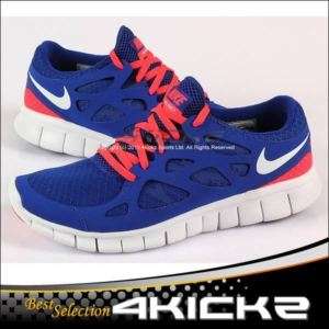 Nike Free Run +2 Drenched Blue/White Running 2011 Mens  