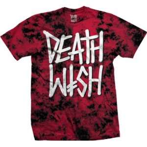   Deathwish T Shirt Deathstack [Large] Red Tie Dye