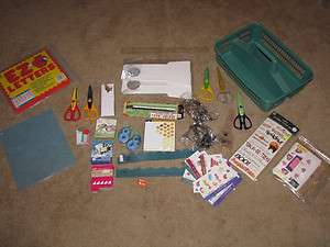   supplies   scissors, mounting squares, stickers, rulers, guides etc