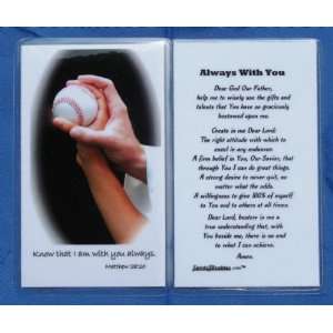  Laminated Baseball Prayer Card (LSCBB) Arts, Crafts 