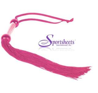 Sportsheets XL 22 SOFT Latex RUBBER Whip Crop Flogger   PINK  