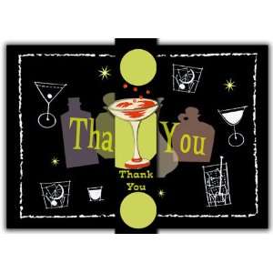  Dolce Mia Cocktail Hour Thank You Card   Pack of 10 