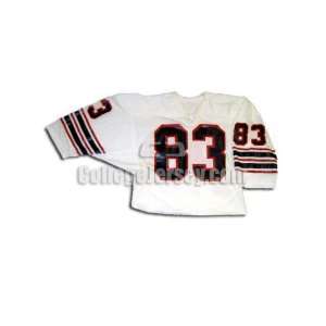  White No. 83 Game Used New Hampshire Russell Football 